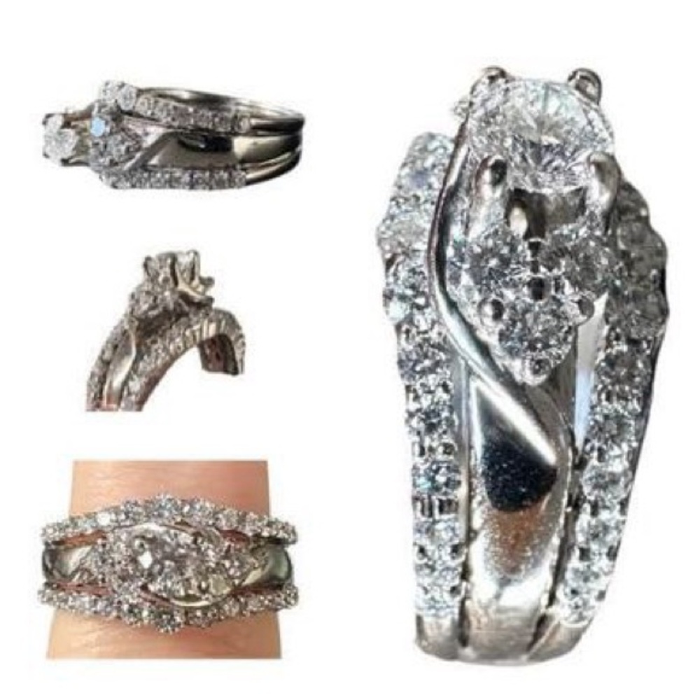 LEO bridal collection ring and band